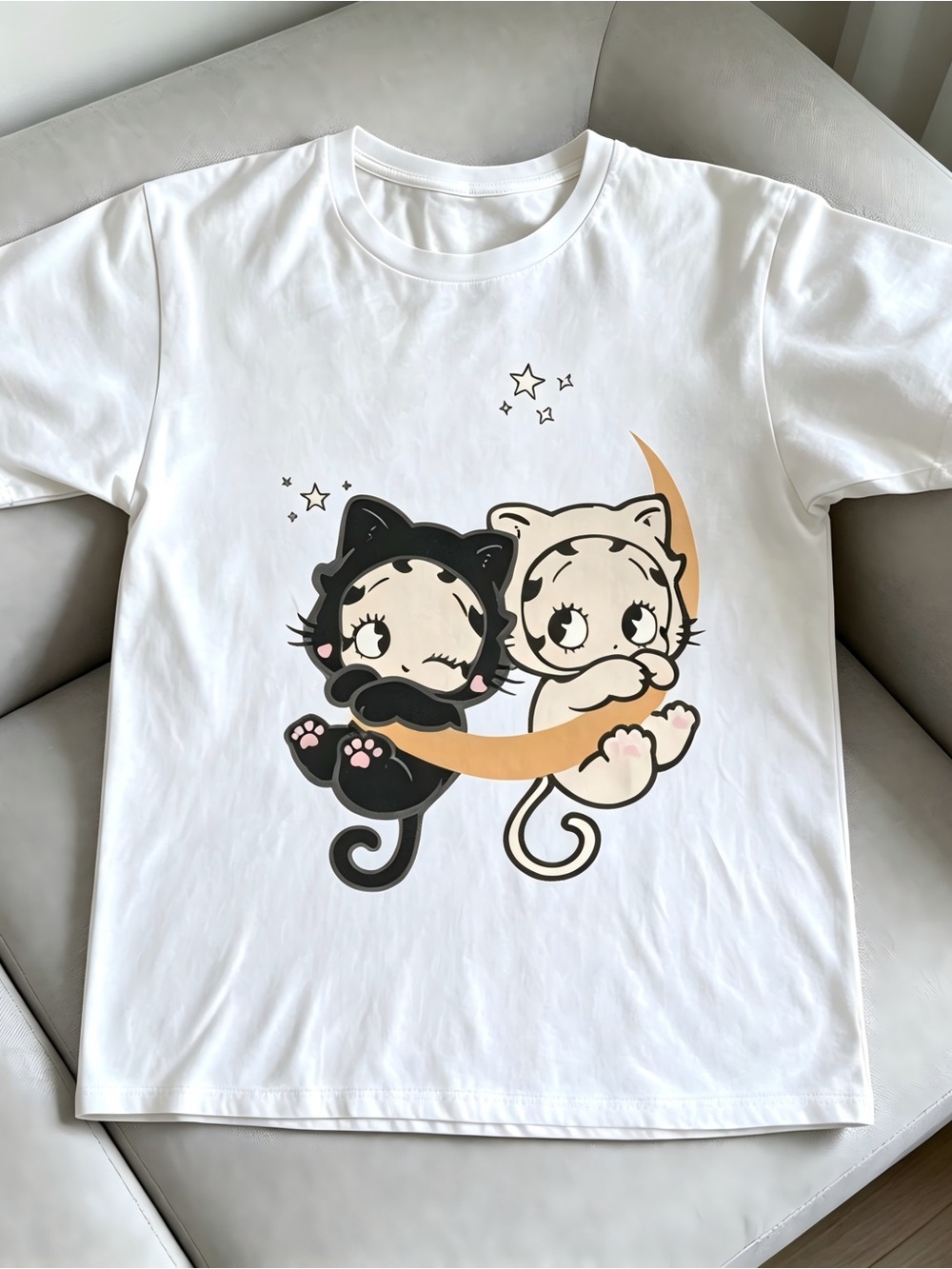 white Betty Boop baby Women Men T-shirt Unisex